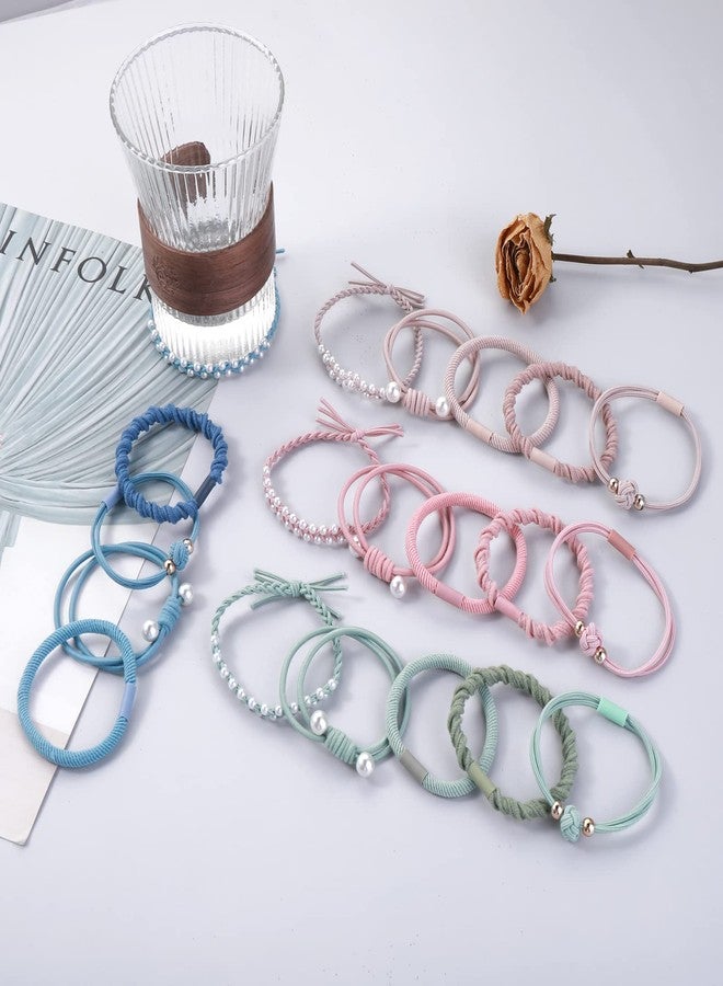 Yolev 20Pcs Boho Hair Ties Bracelet, Elastic Ponytail Cute Bracelet Hair Holders No Damage Hair Elastics Hair Ties for Women/Girls - Image 2